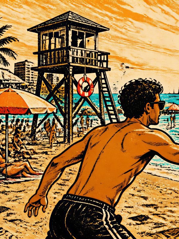 שחקן מטקות מכה בכדור